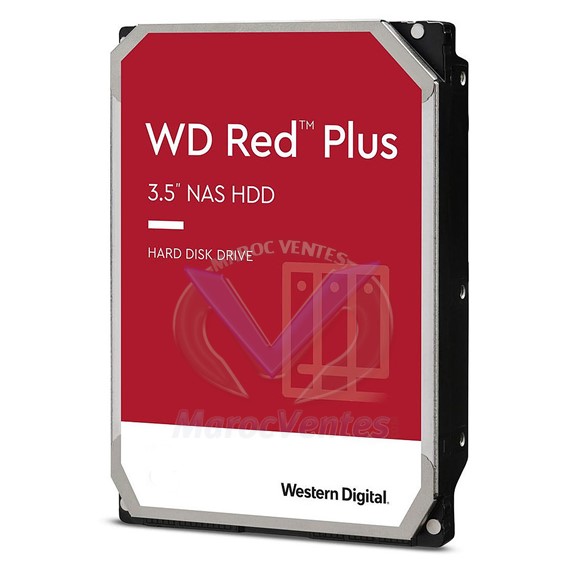 Red Plus NAS Disque Interne 3.5" 4 To 128 Mo Serial ATA 6Gb/s 5400 RPM WD40EFZX