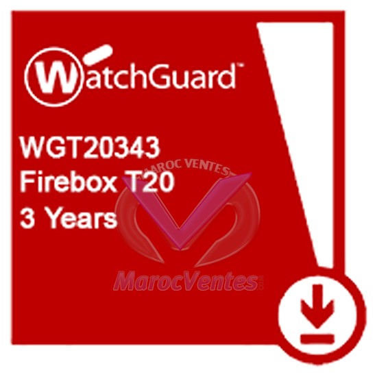 WatchGuard Basic Security Suite Renewal/Upgrade 3-yr for Firebox T20 WGT20343