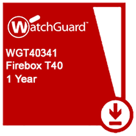 WatchGuard Basic Security Suite Renewal/Upgrade 1-yr for Firebox T40 WGT40341