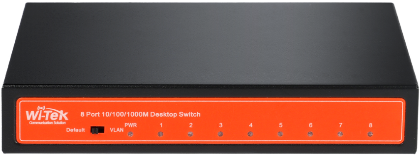 SWITCH ETHERNET Wi-Tek 8 PORTS GIGABIT EN METAL WI-SG108