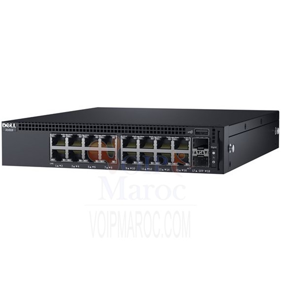 Dell Networking X1018 Smart commutateur - Géré, 16x 1GbE and 2x 1GbE SFP ports 210-AEIK