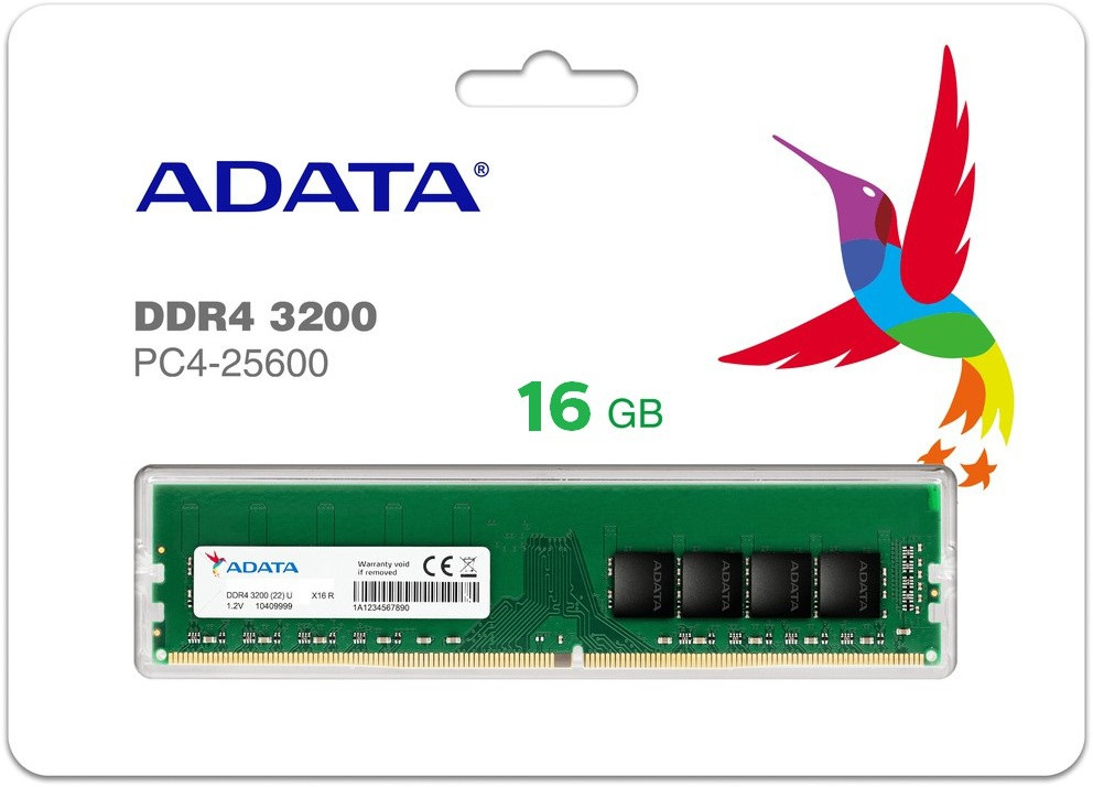 Barrette Mémoire Desk DDR4-3200 U-DIMM 16GB 12M AD4U320016G22-RGN