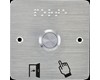 BOUTON DE SORTIE CARRE EN INOX SANS CONTACT 12V NO/NC/COM OP19D OP19D