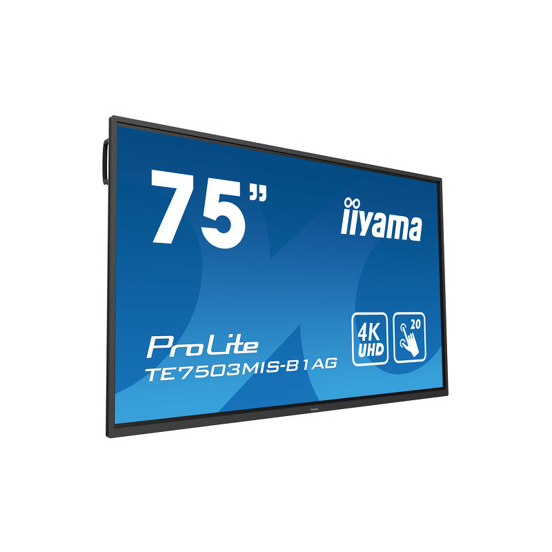 Écran tactile 4K UHD LCD interactif de 75 pouces avec un logiciel d'annotation intégré TE7503MIS-B1AG