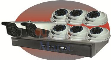 PACK DVR 08CH MARQUE HIKVISION+08 CAMERAS HD 2MP DS-7208HQHI-F1/N