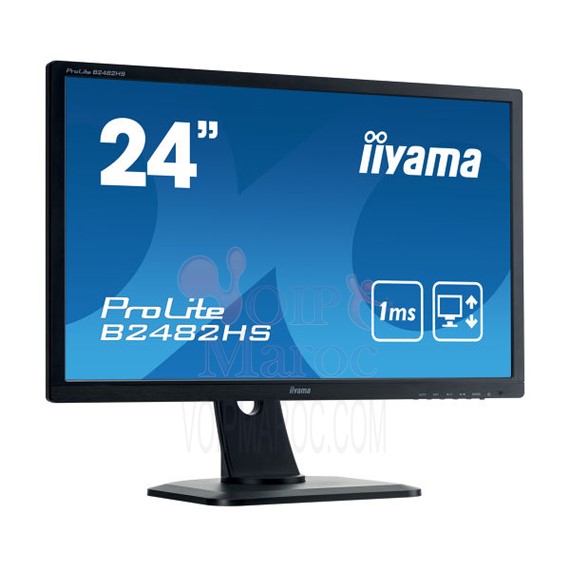 Moniteur Full HD LED avec temps de réponse de 1 ms, un choix parfait pour le bureau B2482HS-B1