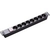 MULTIPRISE 8 PORTS PDU 1.5U/19"/2MT/16A/1.5MM2 GI-CUFOC-8 ALUM.SILVER GI-CUFOC-8