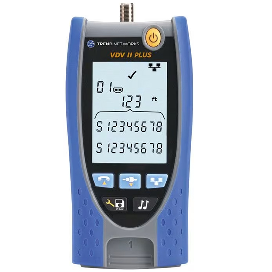 VDV II PLUS Testeur de continuité RJ45/RJ12/Coax F avec une terminaison + longueurs + générateur intégré - Remplace le 33-770 R158002