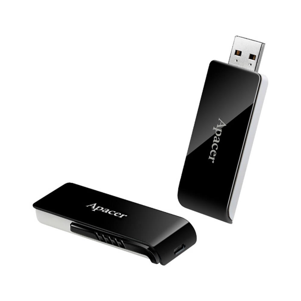 APACER USB3.0 FLASH DRIVE AH350 128GB BLACK RP-AP128GAH350B-1 RP-AP128GAH350B-1