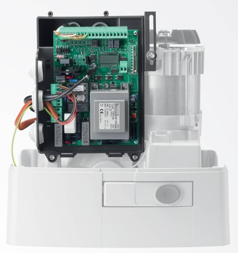 Carte de Commande Beninca CP.BULL-RI avec Boîtier pour Moteurs de Portail Coulissant BULL10M, BULL15M, BULL20M CP-BULL-RI