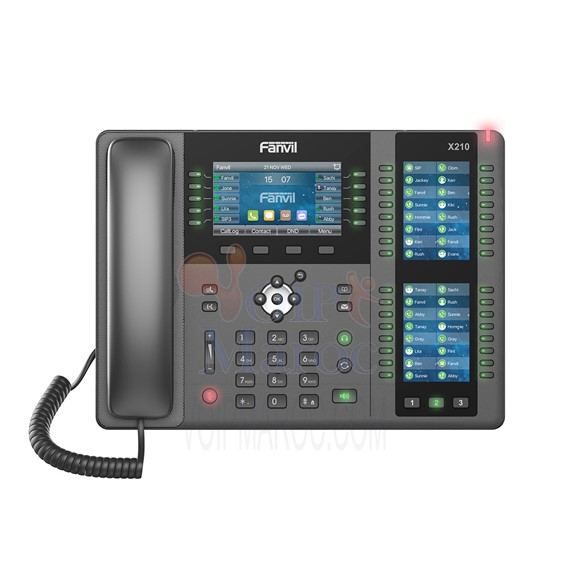Telephone IP Entreprise a 20 comptes SIP Ecran Couleur 7" WiFi Bluetooth intégré avec BLF 96 buttons Gigabit X210