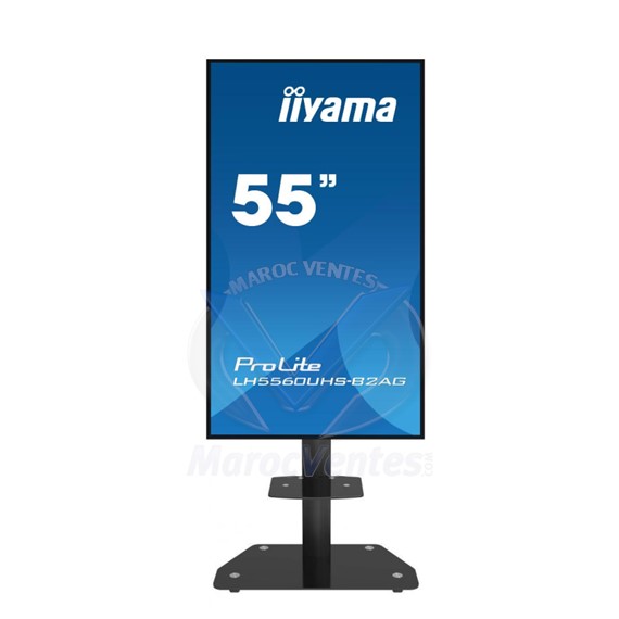 TOTEM AFFICHAGE DYNAMIQUE 55" IIYAMA PROLITE LH5560UHS-B2AG AVEC ROULETTES PROLITE LH5560UHS-B2AG AVEC ROULETTES