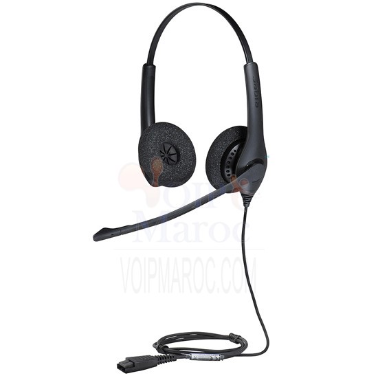 Jabra BIZ QD Noir 1500 Duo Casque Filaire 1519-0154