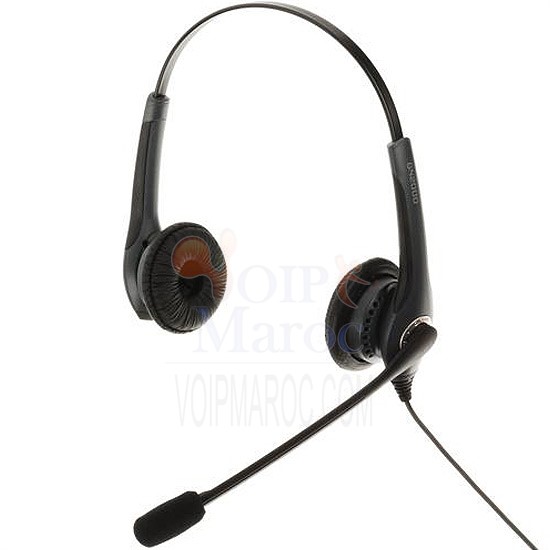GN 2000 Duo - Casque téléphonique avec microphone flex anti bruit 2009-820-104