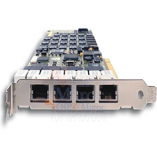 Carte Diva Server V-4PRI/E1-120, 4 Ports ISDN PRI, 120 DSP 306-251