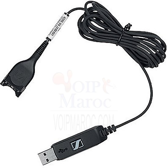 USB-ED 01 Cordon USB EasyDisconnect avec Carte Son Sennheiser intégrée 506035