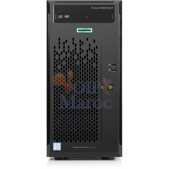 Serveur HP HPE ML10G9 Processeur Intel Xeon E3-1225v5 Quad-Core (3.30GHz 838124-425