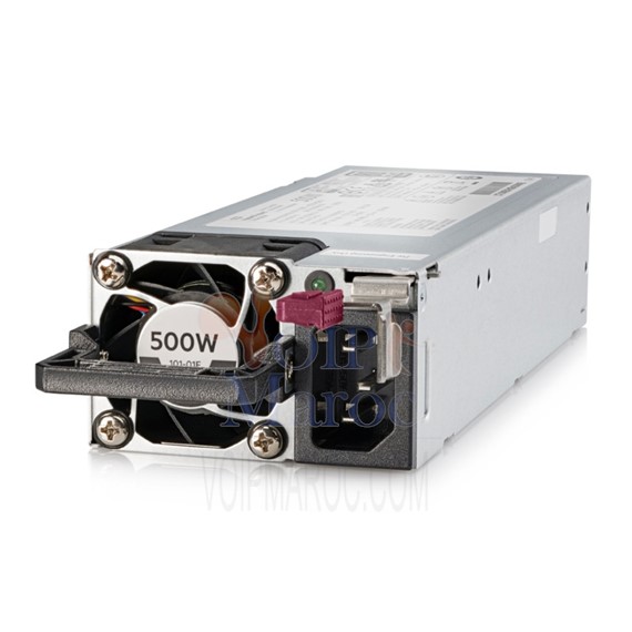 Alimentation branchement à chaud / redondante Flex Slot 80 PLUS Platinum CA 100-240 V 500 Watt 563 VA 865408-B21
