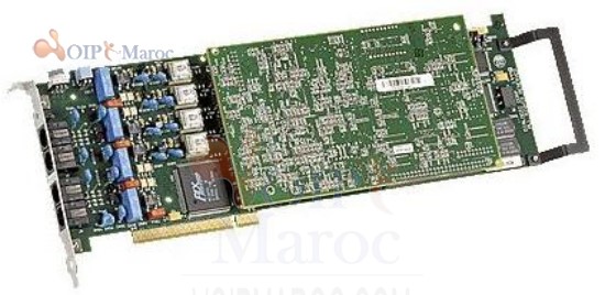 Carte Vocali bus D/300JCT-E1-120W - PCI avec Interface telefonique 881-767