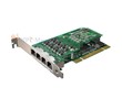 carte A104 4 ports T2/E1, bus PCI 3,3V/5V. A104