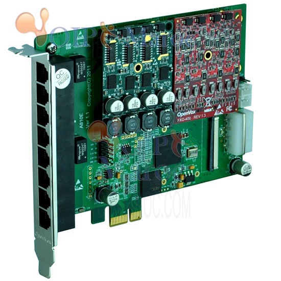 Carte Analogique PCI-E 8 Port FXO/FXS A810E