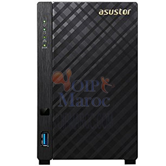 Serveur Multimédia NAS Compact 2 Baies AS1002T