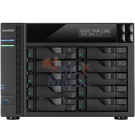Serveur NAS 10 Baies Intel Celeron pour les PME AS6210T