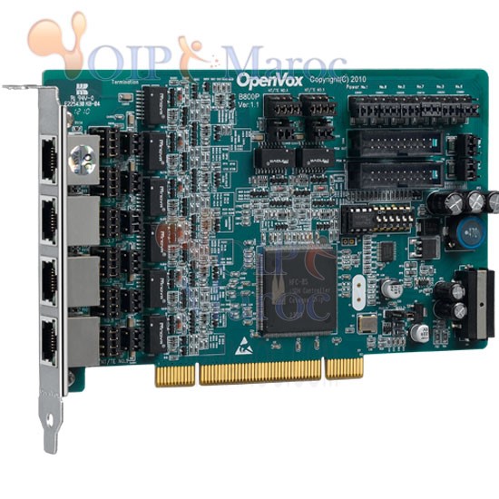 Carte ISDN BRI 8 Port B800P