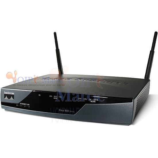 Routeur sans fil avec commutateur 4 ports CISCO871W-G-E-K9