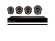 KIT NVR 04CH IP+04 CAMERAS IP 1,3MP