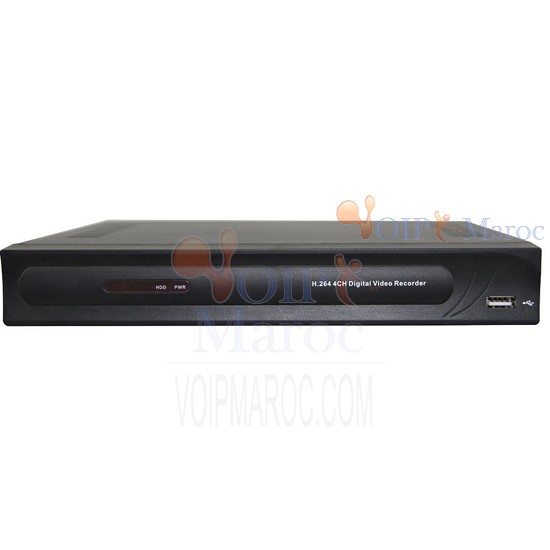 DVR 4 Voies Vidéo - 1 Audio Enregistrement 100 fps D9104BP