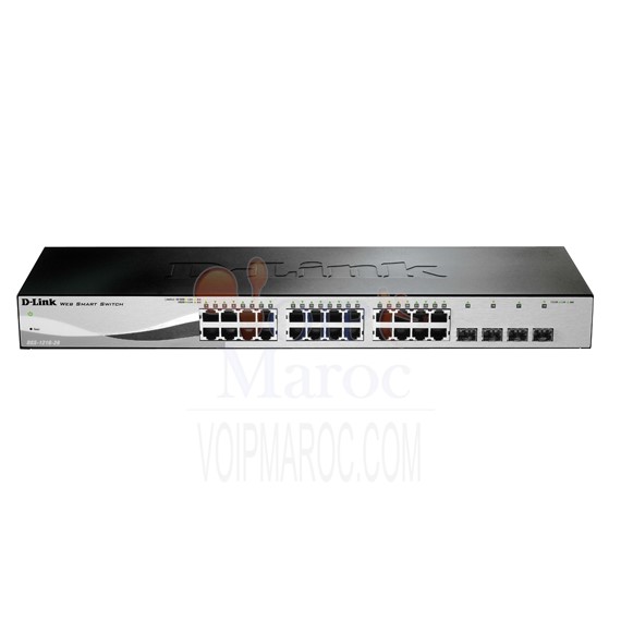 Smart switch 24 ports Gigabit PoE + 4 ports Combo SFP DGS-1210-28P
