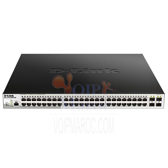 Smart switch 48-Port 10/100/1000BaseT PoE + 4 Gigabit SFP ports 740W DGS-1210-52MPP