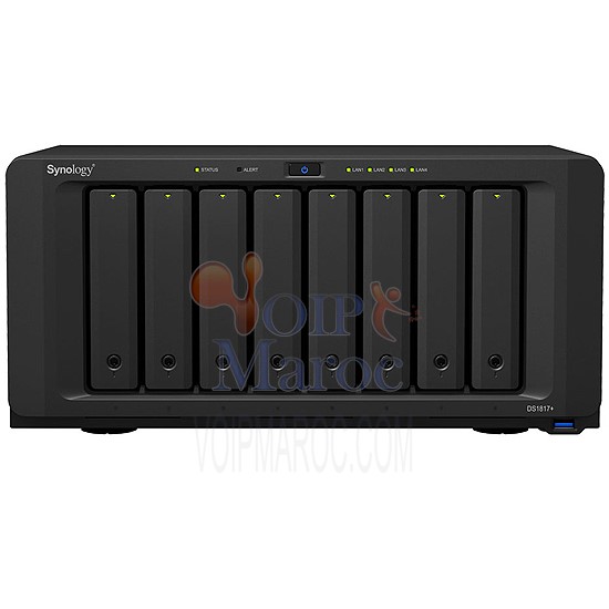 DiskStation Serveur NAS 8 Baies Intel Quad Core 2.4 Ghz 2 Go de RAM DS1817+ (2GB)