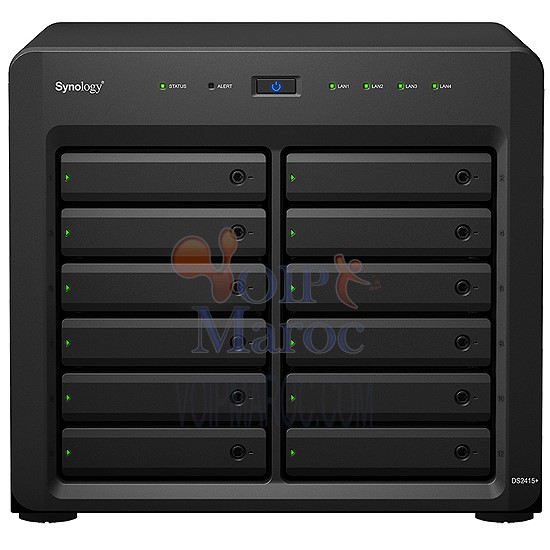 DiskStation Serveur NAS 12 Baies Quad Core 2.4 Ghz DS2415+