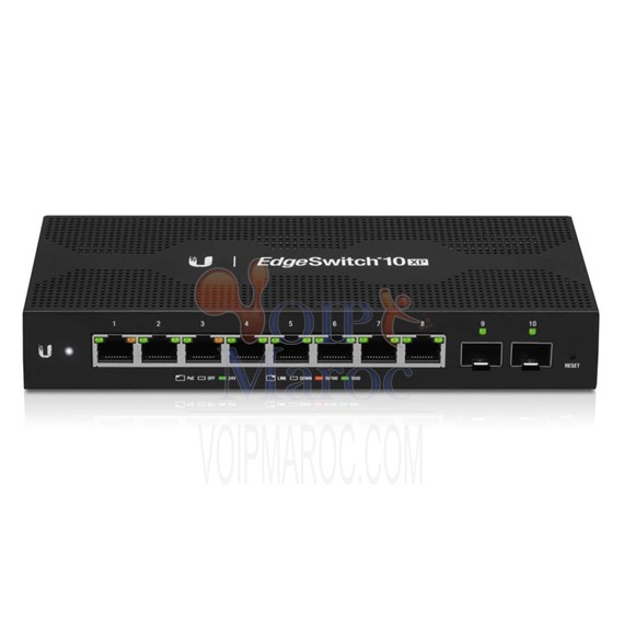 Switch EdgeMAX EdgeSwitch 8x RJ45 1000Mb/s PoE 2x SFP ES-10XP-EU