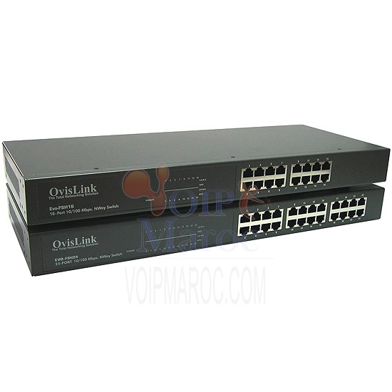 Switch Fast Ethernet 24 Ports RACKABLE EVO-FSH24