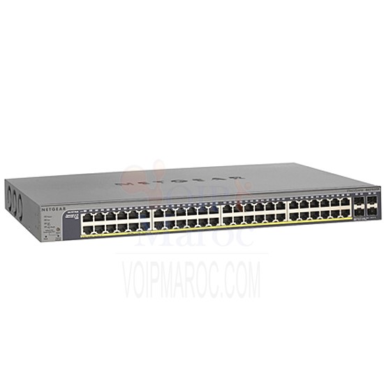 Smart Switch PoE ProSAFE® 48 ports Gigabit niveau 2+ GS752TP