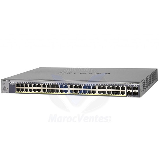 Smart Switch PoE ProSAFE® 48 ports Gigabit niveau 2+ GS752TP