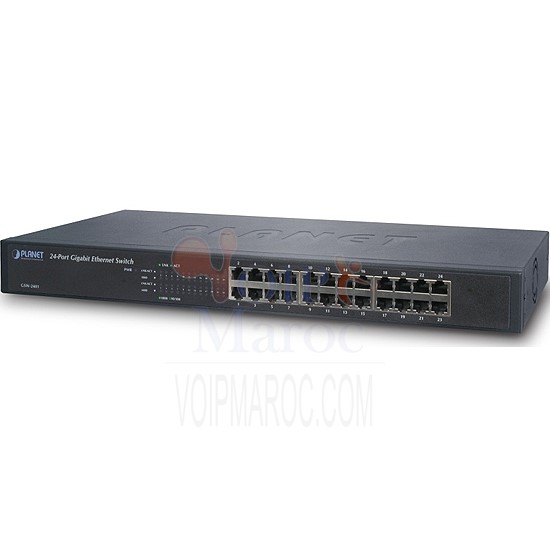 Switch 24-Port10/100/1000Mbps Gigabit(metal) Réseau Haut Débit GSW-2401