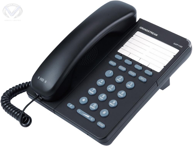 Téléphone IP avec 1 compte SIP et 2 appels - 4 touches soft XML - PoE intégré GXP1105
