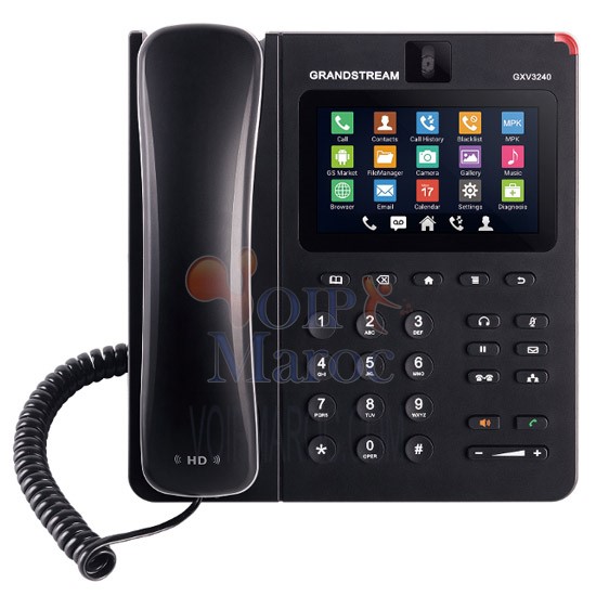 Téléphone IP Multimédia Android Ecran Tactile Couleur 4,3" GXV3240