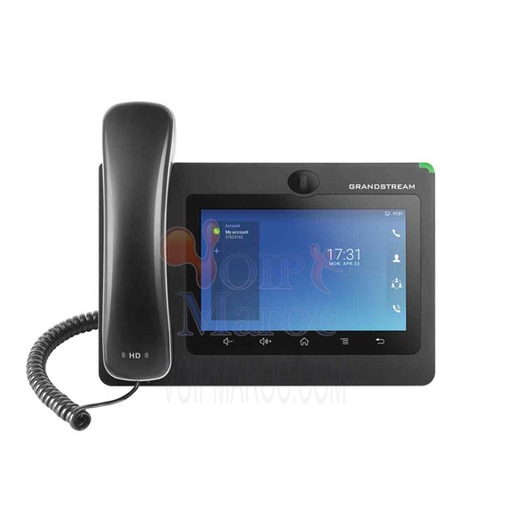 Téléphone IP Multimédia Android avec écran couleur tactile 7 pouces GXV3370