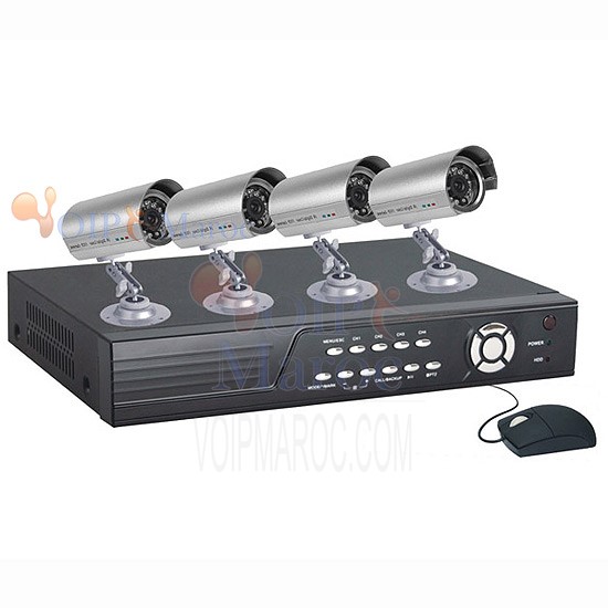 KIT DVR DI-RD624BV +4 CAM. DI-CD332C +4 ALIM DI-AS201B I801BV