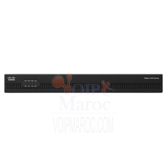 Routeur avec ensemble voix (V), 2 ports LAN de 10/100 / 1000Mbps ISR4321-V/K9