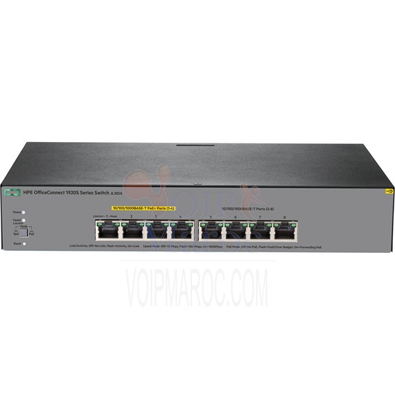 Switch OfficeConnect 1920S 8G PPoE + 65W JL383A