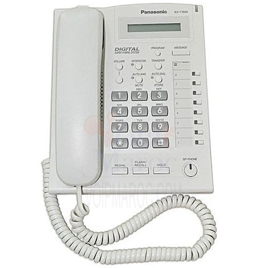 Poste Téléphonique Numérique Afficheur LCD 1 Ligne 8 Touches Programmable KX-T7665X