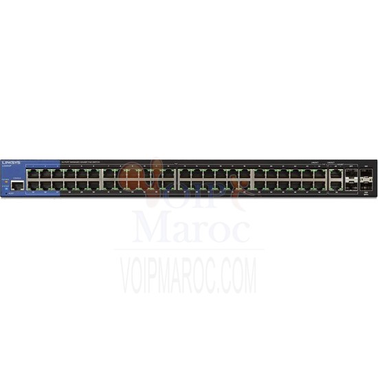 Switch Gigabit PoE+ Manageable Administrable 52 Ports + 2 Ports Combo SFP Rackable LGS552P-EU