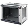COFFRET NETBOX 19’’ Profondeur 600mm 7U 9U 12U 16U 20U avec Porte en Verre LN-WM07U6060-BL-111