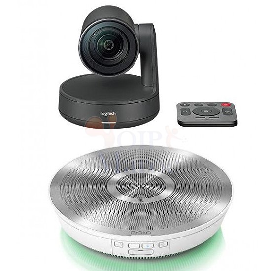 Solution de Visioconférence 4K avec Speaker/Haut-Parleur sans Fil Logitech Rally Kit Evoko